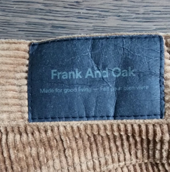 Frank and Oak corduroy brown 🤎 pants, size 0 - Picture 2 of 12